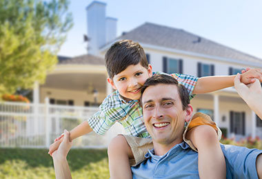 Father and son overseeing their home insurance in commerce GA